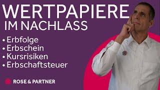 Wertpapiere (ver)erben – das Depot im Nachlass (1 Minute)