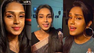 Aishwarya Krishnan new tiktok own voice songs collection | Entertainmment Tamil.