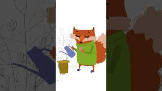 #спидпейнт иллюстрация |digital art illustration fox | #speedpaint fox on ipad |рисую в растр #short