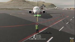 ГАЙД    ПО ИГРЕ AirportSim  МАРШАЛ НАПРОВЛЯЕМ САМОЛЁТ К ПАРКОВАЧНОЙ ЗОНЕ