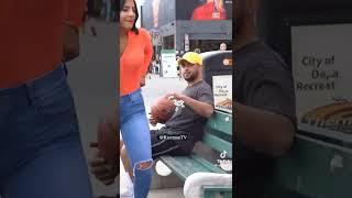 Sitting on strangers lap prank #shorts (TikTok @ricemantv)