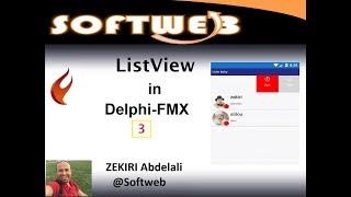 SwipListView  Delphi FMX - قائمة ازرار تتحرك بالسحب