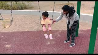 Harvi’s first time on swing at park #shorts #babyswing