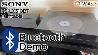 Sony PS-LX310BT Turntable Bluetooth Setup Demo