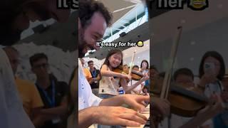 A 10-year old violin prodigy plays Vivaldi Summer with me and SHOCKS the whole Airport 