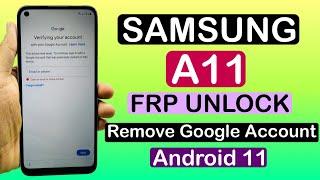 Samsung A11 FRP Bypass.Unlock Google Account.without PC ,Android 11,New Method 2023