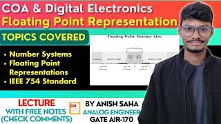 Floating Point Representation | IEEE 754 Standard | Digital Electronics | COA | GATE | PrepFusion