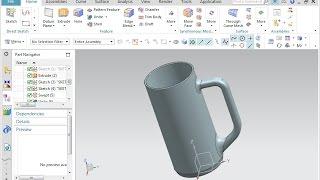 NX11 - HANDLED GLASS MODELING