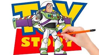 How to draw Buzz Lightyear, the Space Ranger superhero from Toy Story