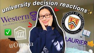 UNIVERSITY DECISION REACTIONS *CANADIAN EDITION* (Waterloo, Western, Laurier etc) + APPLICATIONS