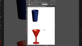 Create 3d object from one line in illustrator #short