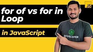 for of vs for in Loop in JavaScript | ES6 | The Complete JavaScript Course | Ep.41