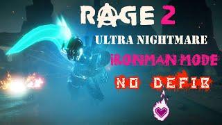 Rage 2 - Ultra Nightmare Ironman - NO DEFIBRILLATOR - From Start to Finish