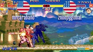 FT5 @ssf2xjr1: mrcarabano (US) vs znoopyglobal (US) [Super SF II X ssf2x ssf2 Fightcade] Nov 14