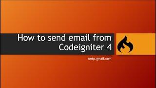 how to send email from codeigniter 4