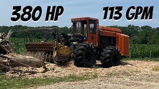 THE FASTEST FOOD PLOTS YOU'LL EVER SEE! Let the Barko 937B forestry mulcher eat!