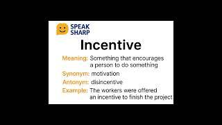  Learn a word a day. Speak smart and sharp!