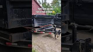 fixing a roofing shovel with a dump trailer #diy #wood #roofing