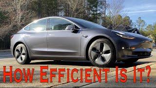 How Efficient is a Tesla Model 3 - Speed Efficiency Test