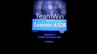 Lenovo A328 (install TWRP and Root with Flashify)