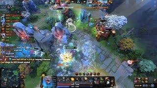 Yatoro "Raddan" Sniper using a Ghillie Suit Facet against Arteezy Signature Morphling