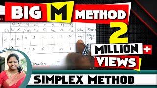 LPP using [Big M Method] Simple Formula with Solved Problem || in Operations Research :by kauserwise