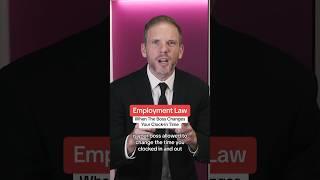 Employment Law: Can A Boss Change Your Time Card? #workersrights #california