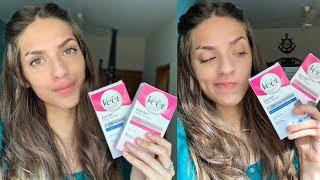 HOW TO USE VEET FACE WAX STRIPS FOR QUICK FACIAL HAIR REMOVAL