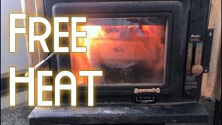 FREE FUEL for the wood stove (plus biochar!)