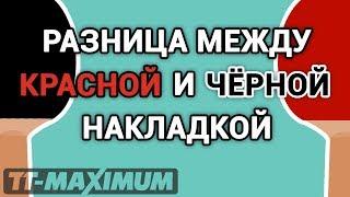 Накладки для настольного тенниса: есть ли разница между черной и красной гладкими??