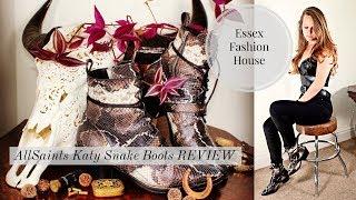 AllSaints Katy Snake Boots | Review | Up Close | Features & Details | Leather Snakeskin