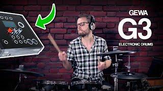 Gewa G3 Studio 5 electronic drumkit sound module onboard kits demo