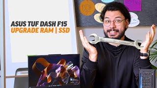 ASUS TUF DASH F15 Tutorial: How to Upgrade RAM & SSD (step-by-step guide | English)