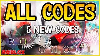 5 NEW CODESALL WORKING CODES for  RO GHOUL  Roblox 2024