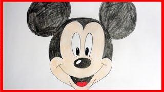 How to draw Mickey Mouse, Как нарисовать Микки Мауса