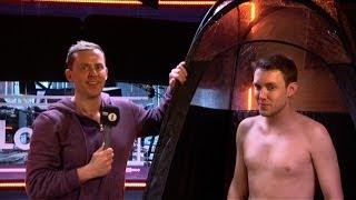 Scott Mills persuades Chris Stark to get a spray tan!