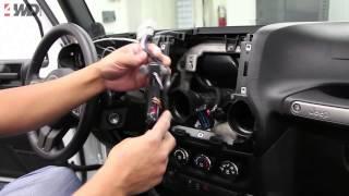 Alpine X009-WRA In-Dash Restyle System for Jeep Installation