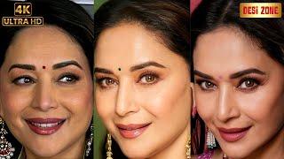 Madhuri Dixit Close Up Face & Lips 4k Video | Madhuri Dixit Hot Vertical Edit 4k | Desi Zone