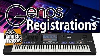 Genos Yamaha : Les registrations