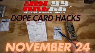 November NRL22 COF DOPE Card Hacks