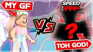 So My GIRLFRIEND Raced a Tower of Hell GOD?! (ROBLOX)