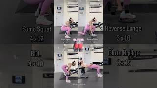 Dumbbells Only Glute Workout ️‍You can do HOME or the GYM‍️ #gluteworkout #glutes