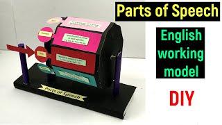 english working model - parts of speech - english working model project - #diyas funplay