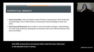 WebTeach: Notes on Intertextual Research