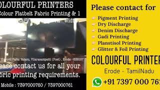 Colourful Printers- Erode, We are looking for fabric printing orders.