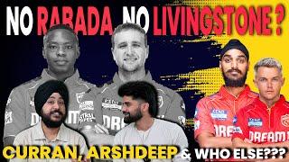 LACK OF OPTION FOR PUNJAB KINGS? WILL THEY RETAIN RABADA & LIVINGSTONE OR NOT? PBKS AUCTION STRATEGY