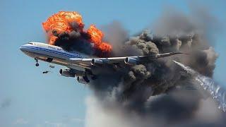 13 Minutes Ago! Korean IL-96 Plane Carrying President and 6000 Commanders Blown Up in the Air by the