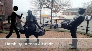 Der Geher in Hamburg: Altona Altstadt