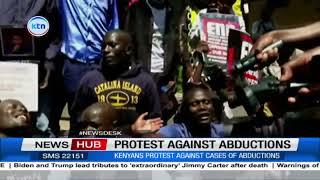 Kenyans protest against abductions as security gets tight in Nairobi CBD