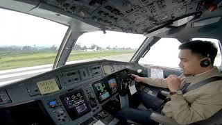 ATR-72 600 FPV Start, Taxi and Take off from Wamena Airport with Audio in Real time.